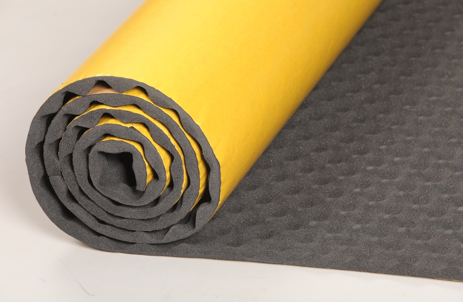 Does sound absorbing rubber foam work?